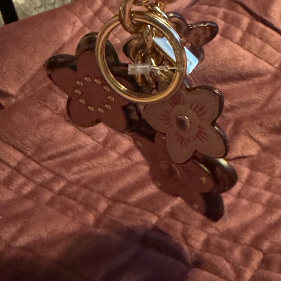 Coach Pink wildfire Floral Keychain/Fob Vintage 90033. - Picture 11 of 12